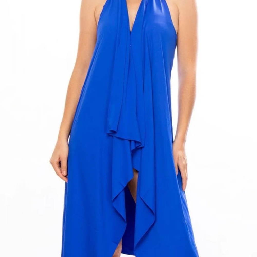 COPY - Bralissmo Antigel 14b La Chiquissima Pareo Beach Dress, Electric Blue, O…